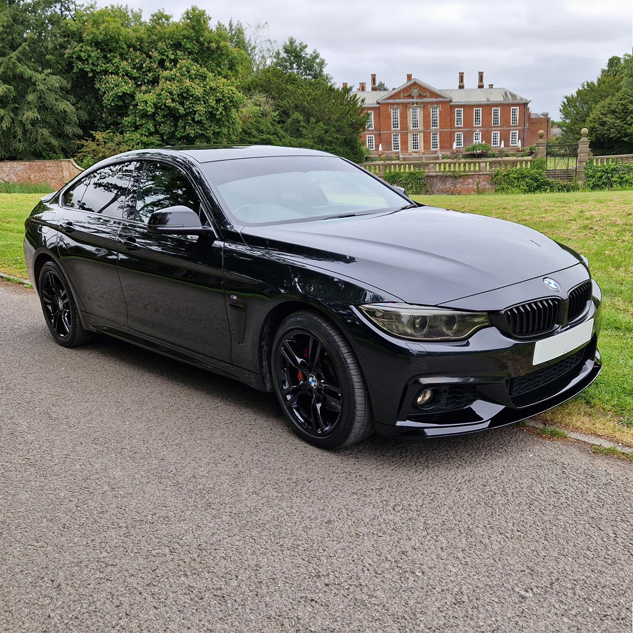 BMW F32 F33 F36 4 Series M Performance Style Gloss Black Front Splitte –  Carbon Factory