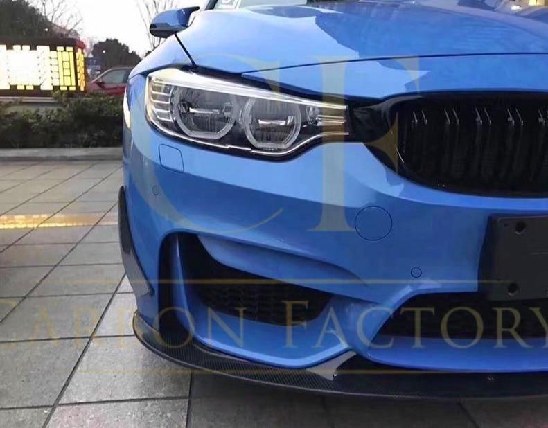 3D Style Carbon Fibre Front Splitter for BMW F80 M3 F82 F83 M4 14-20-Carbon Factory