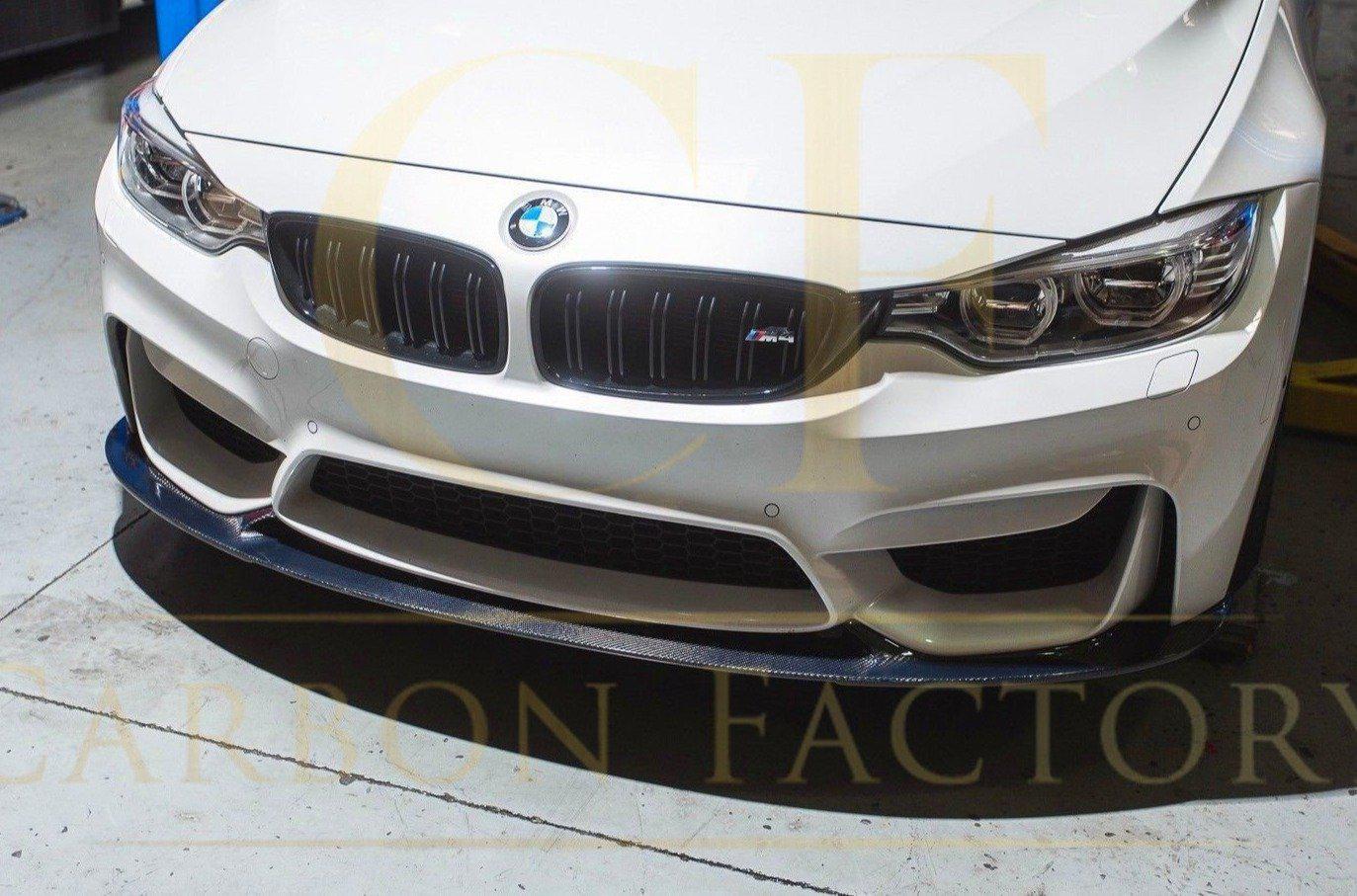 3D Style Carbon Fibre Front Splitter for BMW F80 M3 F82 F83 M4 14-20-Carbon Factory