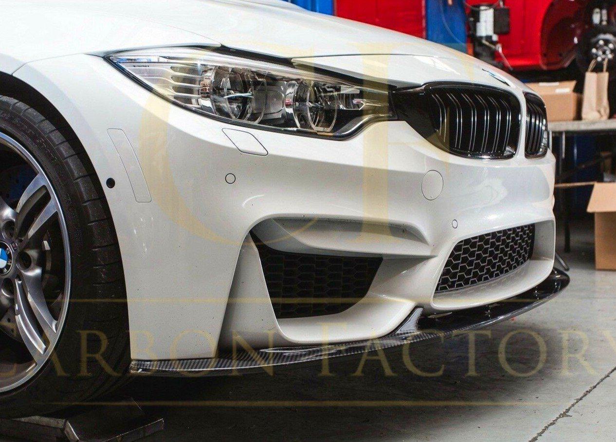 3D Style Carbon Fibre Front Splitter for BMW F80 M3 F82 F83 M4 14-20-Carbon Factory