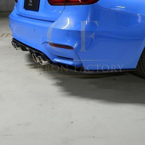 3D Style Carbon Fibre Rear Diffuser for BMW F80 M3 F82 F83 M4 14-20-Carbon Factory