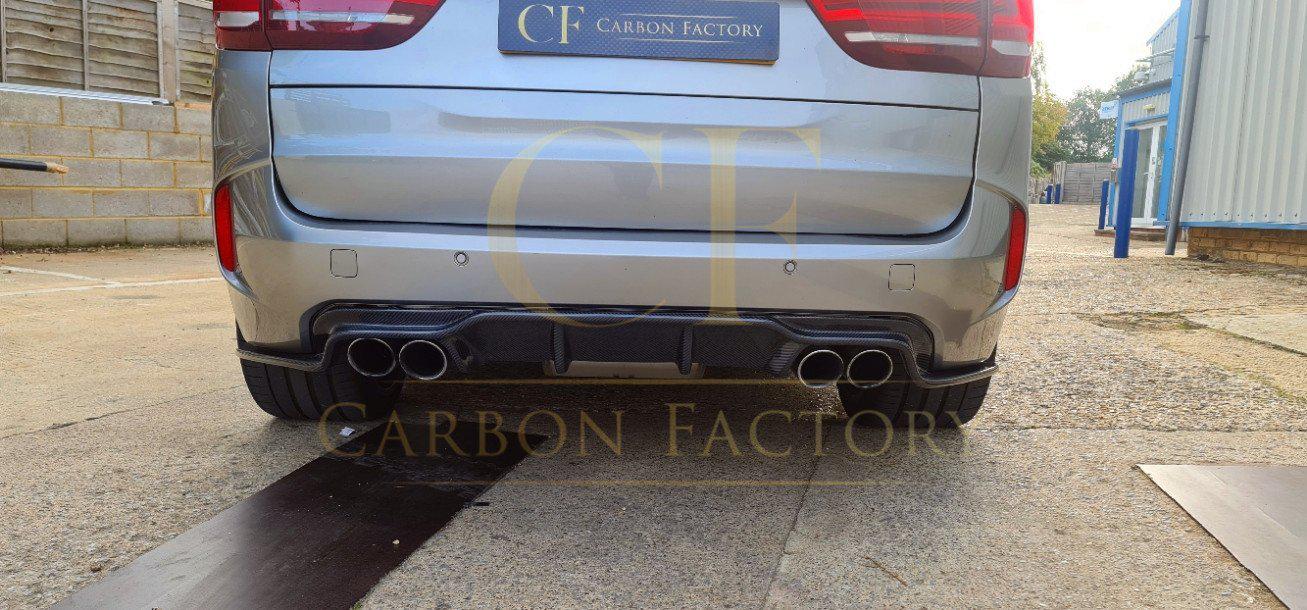 3D Style Carbon Fibre Rear Diffuser for BMW F85 X5M F86 X6M 16-Present-Carbon Factory