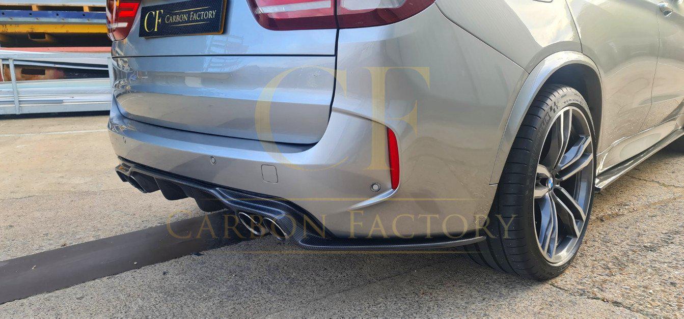 3D Style Carbon Fibre Rear Diffuser for BMW F85 X5M F86 X6M 16-Present-Carbon Factory