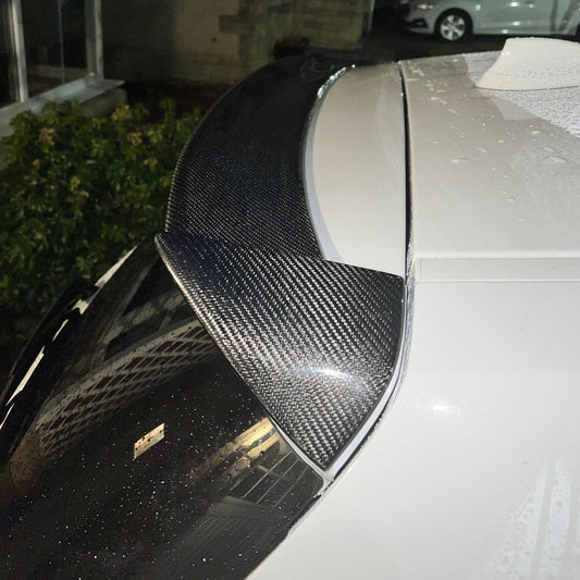 3D Style Carbon Fibre Roof Spoiler for BMW 1 Series F20 F21 11-19-Carbon Factory