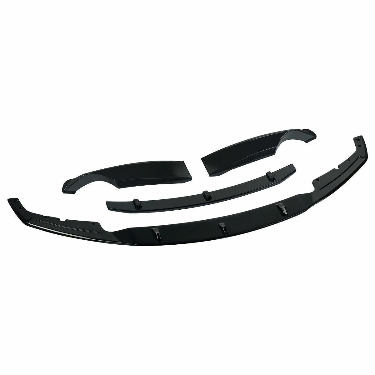 3D Style Gloss Black Front Splitter for BMW F30 F31 3 Series M Sport 12-19-Carbon Factory