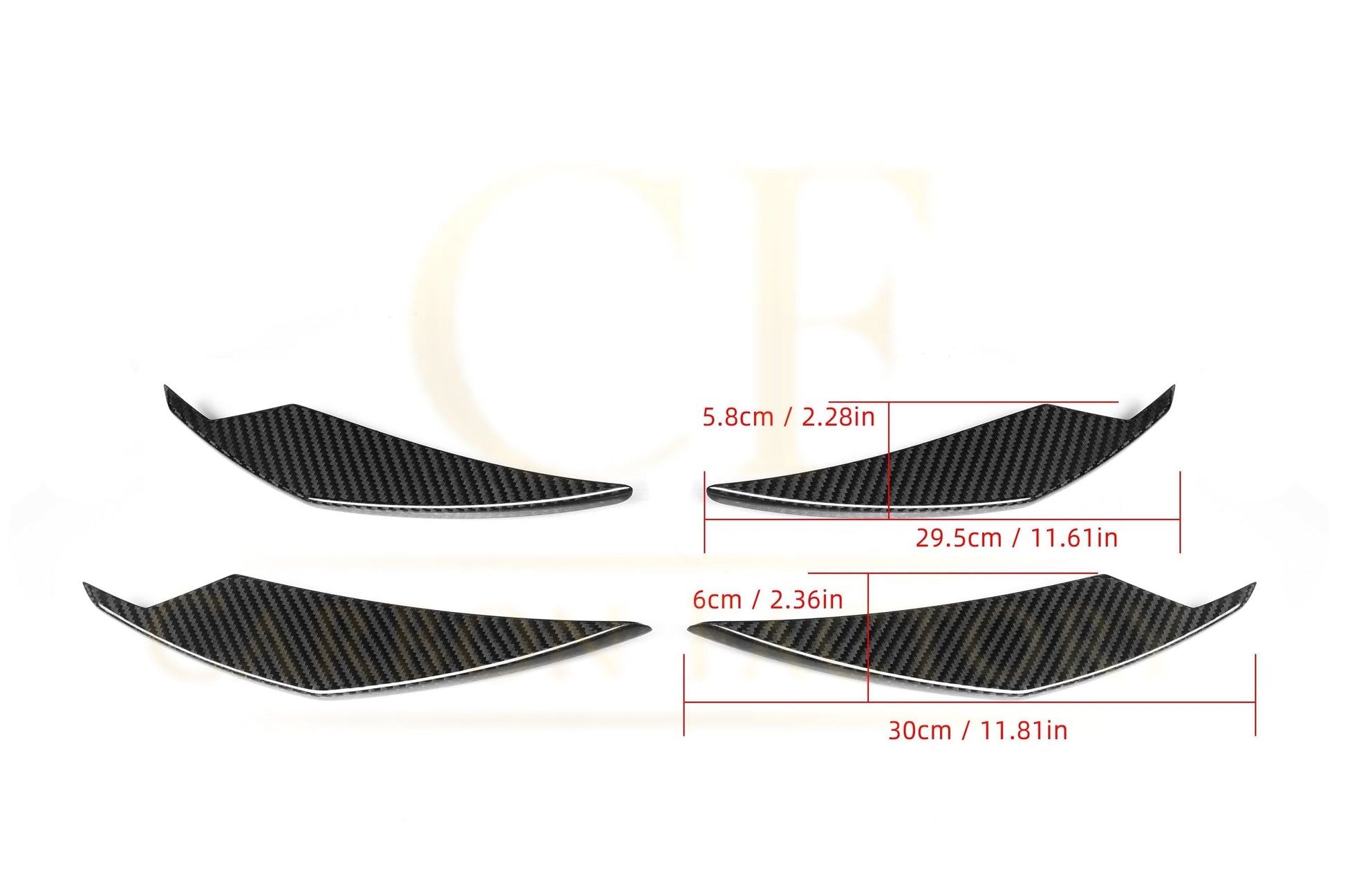 AC Style Pre-Preg Carbon Fibre Front Canards for BMW G80 M3 G82 G83 M4 21-Present-Carbon Factory