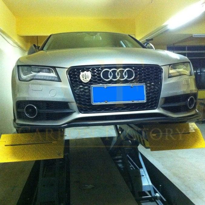 Audi 4G A7 S Line S7 M Style Carbon Fibre Front Splitter 10-18-Carbon Factory