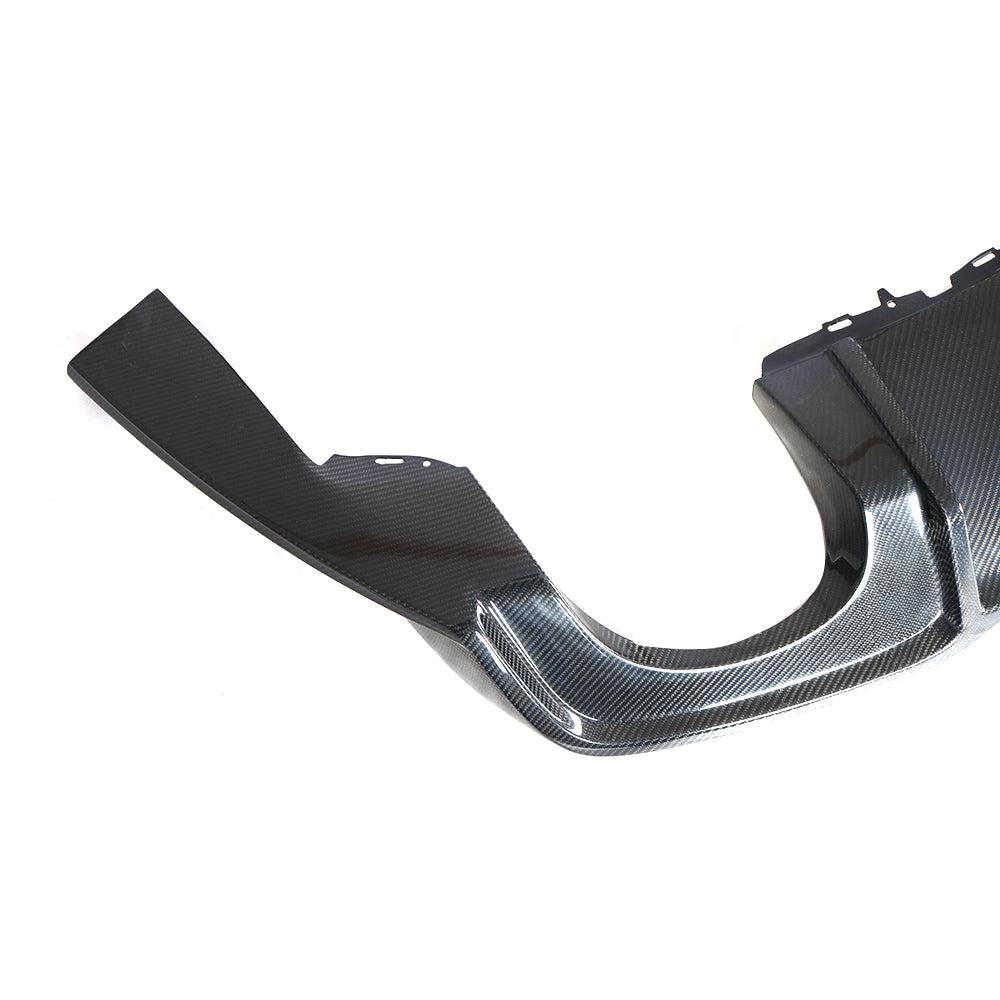 Audi 8V RS3 Saloon Carbon Fibre Rear Diffuser with LED 17-20 by Carbon Factory-Carbon Factory