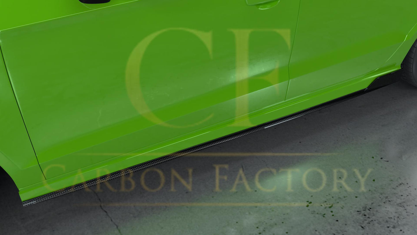 Audi 8V S3 RS3 Saloon RZ Style Carbon Fibre Side Skirt 14-20 by Carbon Factory-Carbon Factory