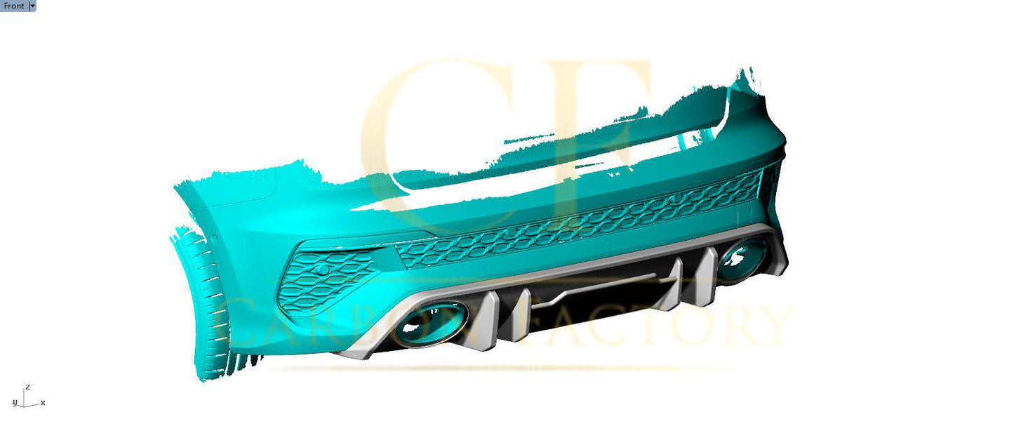 Audi 8Y RS3 Saloon V Style Pre-Preg Carbon Fibre Rear Diffuser 21-23 by Carbon Factory-Carbon Factory