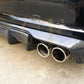 Audi A3 Hatchback S Line S3 Carbon Fibre Rear Diffuser - Quad Exhaust 13-15 by Carbon Factory-Carbon Factory