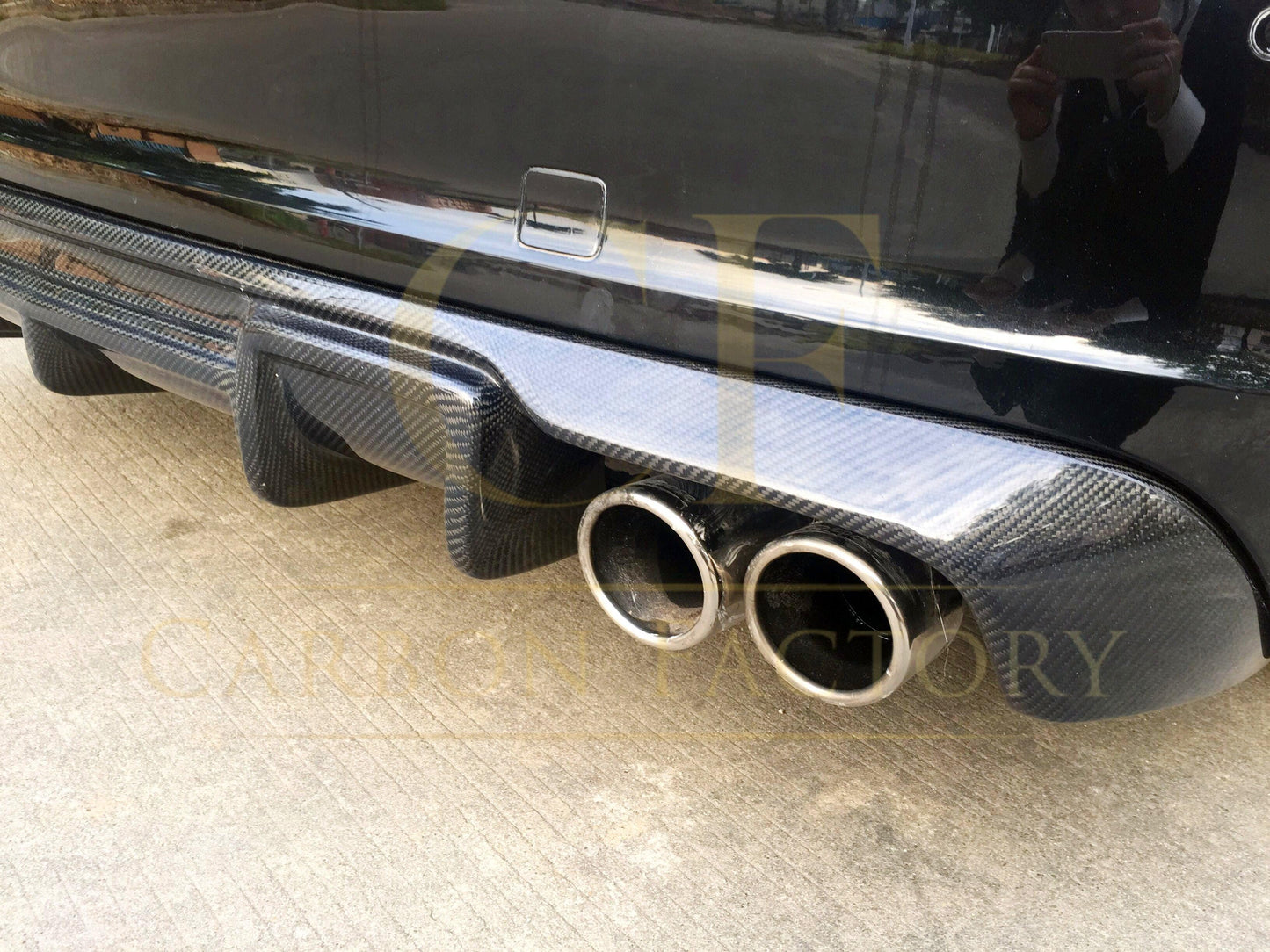 Audi A3 Hatchback S Line S3 Carbon Fibre Rear Diffuser - Quad Exhaust 13-15 by Carbon Factory-Carbon Factory