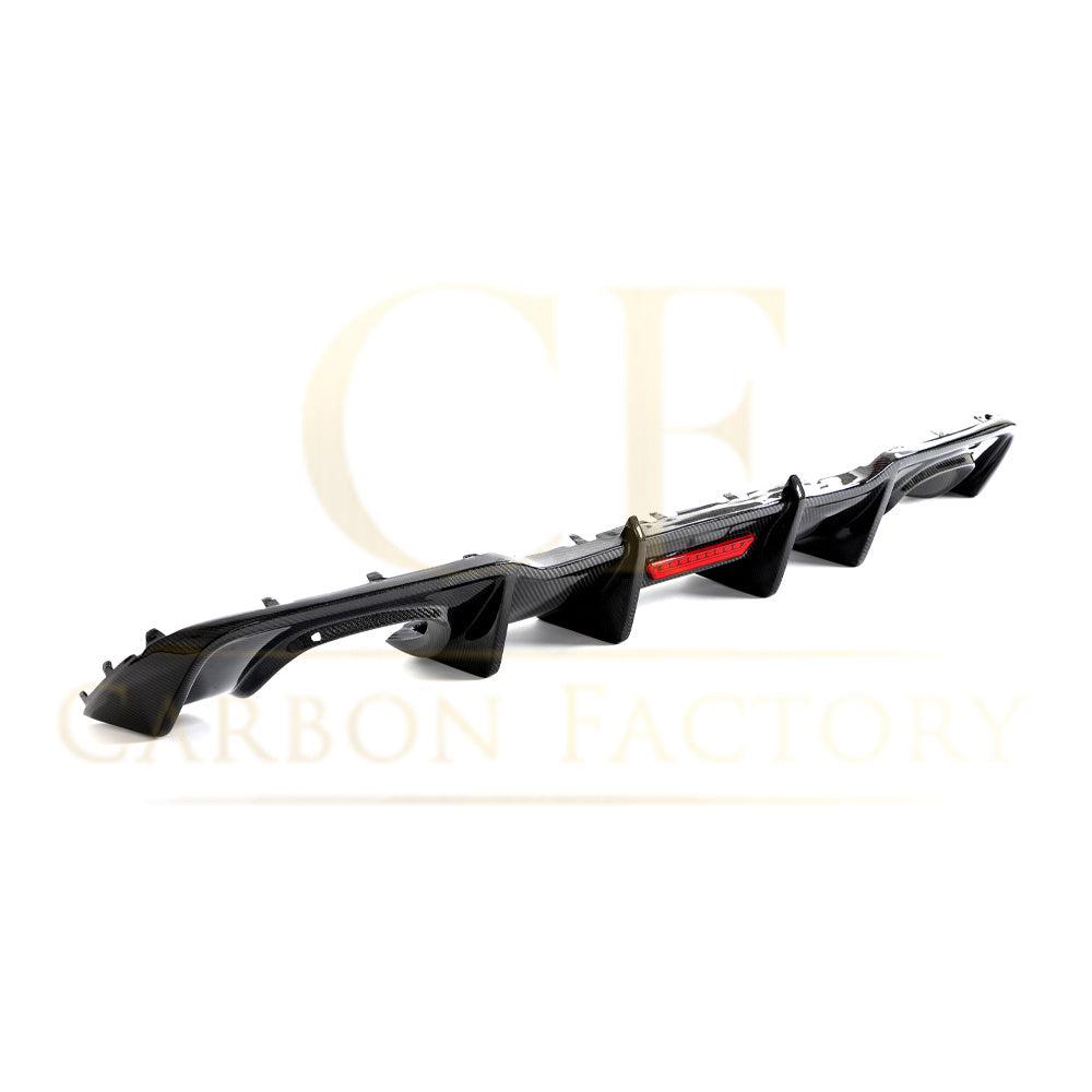 Audi A3 S Line Hatchback S3 LED Carbon Fibre Rear Diffuser 17-19 by Carbon Factory-Carbon Factory