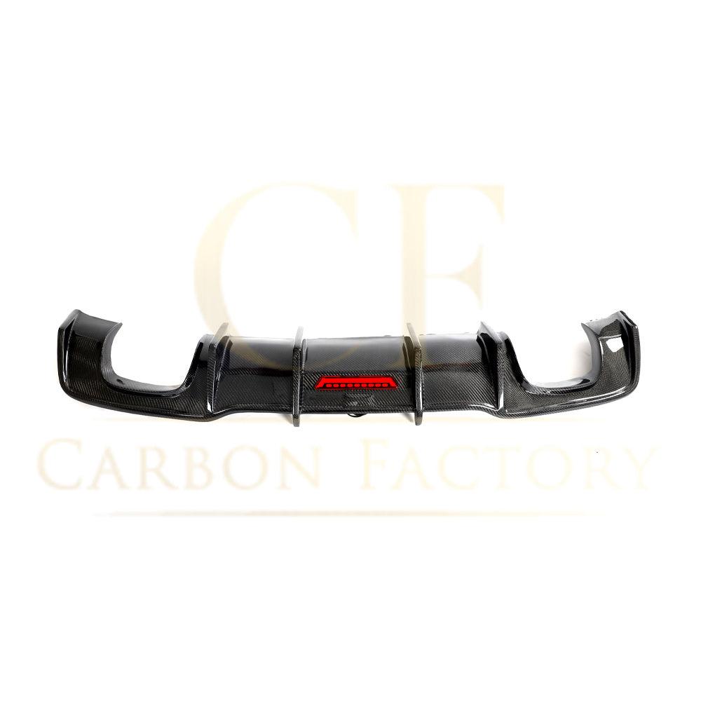 Audi A3 S Line Hatchback S3 LED Carbon Fibre Rear Diffuser 17-19 by Carbon Factory-Carbon Factory