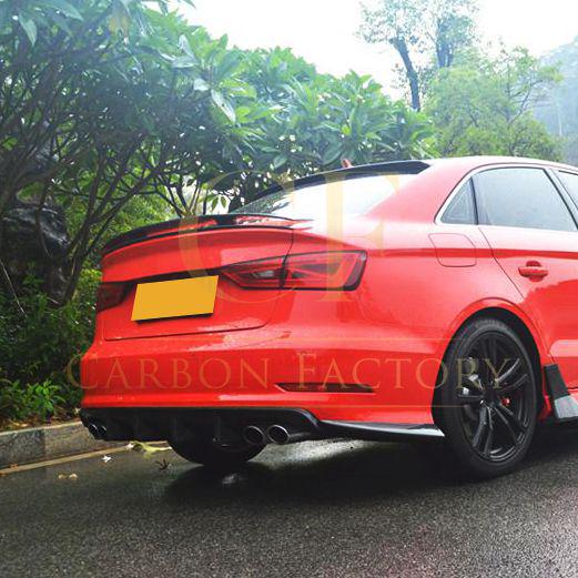 Audi A3 S Line S3 Saloon RS Style Carbon Fibre Rear Diffuser 13-15 by Carbon Factory-Carbon Factory