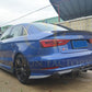 Audi A3 S Line S3 Saloon V Style Carbon Fibre Rear Diffuser 13-15 by Carbon Factory-Carbon Factory