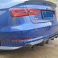 Audi A3 S Line S3 Saloon V Style Carbon Fibre Rear Diffuser 13-15 by Carbon Factory-Carbon Factory