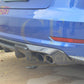 Audi A3 S Line S3 Saloon V Style Carbon Fibre Rear Diffuser 13-15 by Carbon Factory-Carbon Factory