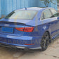 Audi A3 S Line S3 Saloon V Style Carbon Fibre Rear Diffuser 13-15 by Carbon Factory-Carbon Factory