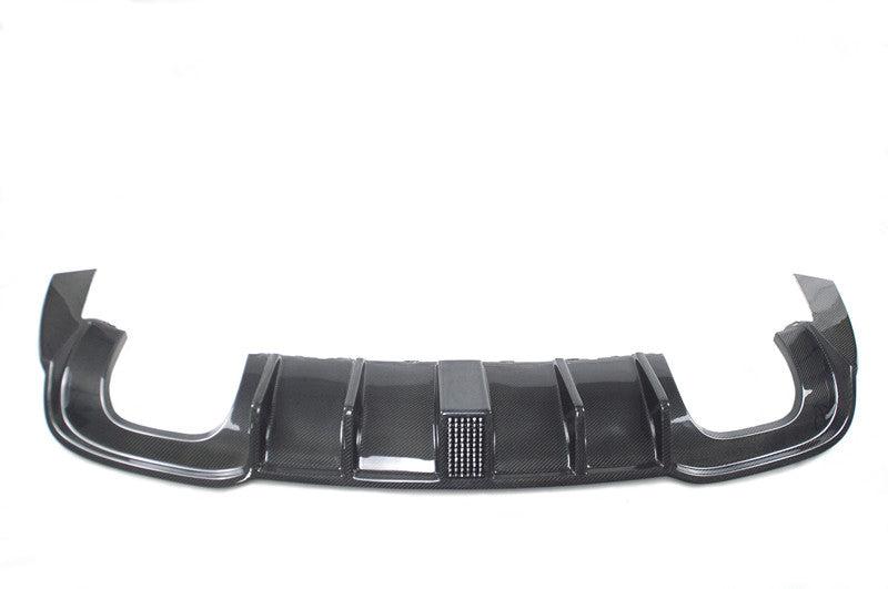 Audi A3 S Line Saloon S3 LED Carbon Fibre Rear Diffuser 17-19 by Carbon Factory-Carbon Factory