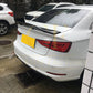 Audi A3 S3 RS3 Saloon Carbon Fibre R Style Boot Spoiler 13-20-Carbon Factory