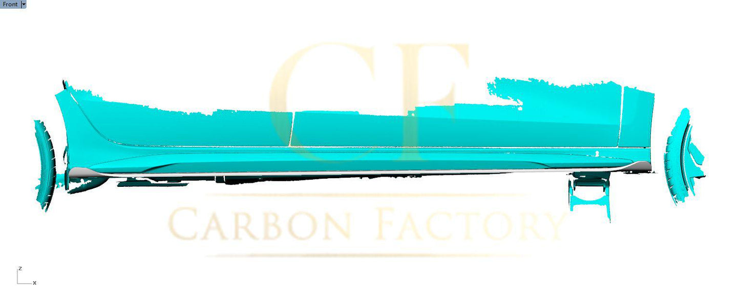 Audi A3 S3 Saloon V Style Carbon Fibre Side Skirts 20-22 by Carbon Factory-Carbon Factory