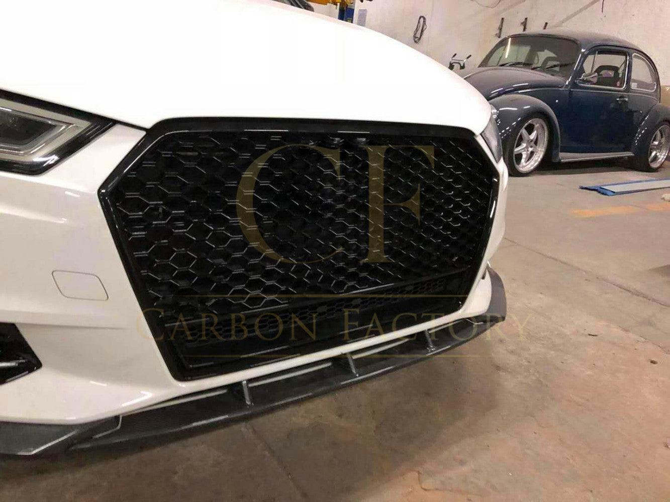 Audi A3 Saloon Non S Line P Style Carbon Fibre Front Splitter 16-19 by Carbon Factory-Carbon Factory