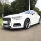 Audi A3 Saloon S Line & S3 MP Style Carbon Fibre Front Splitter 16-19 by Carbon Factory-Carbon Factory