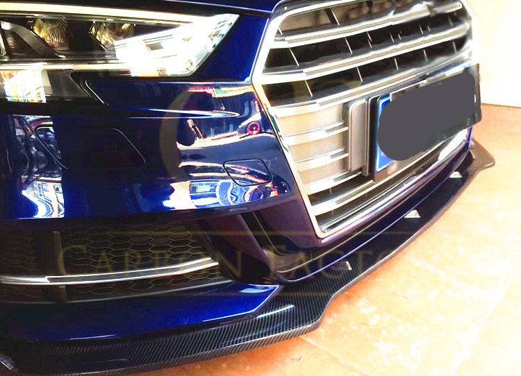 Audi A3 Saloon S Line & S3 RS Style Carbon Fibre Front Splitter 16-19 by Carbon Factory-Carbon Factory