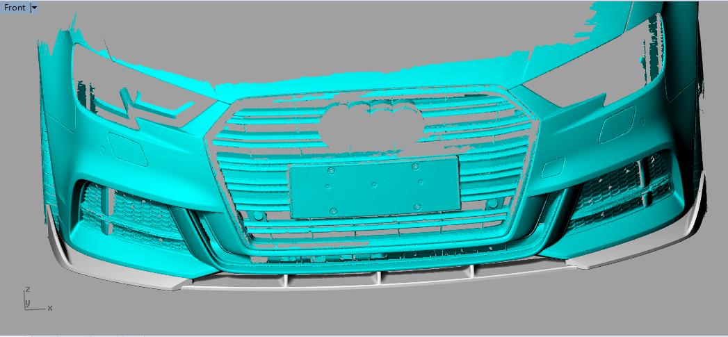 Audi A3 Saloon S Line & S3 V Style Carbon Fibre Front Splitter 16-19 by Carbon Factory-Carbon Factory