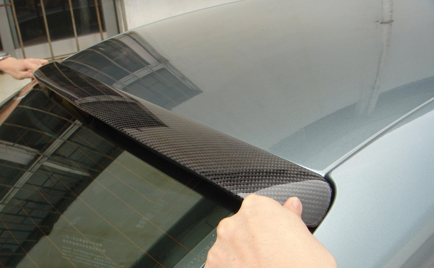 Audi A4 B8 Carbon Fibre Roof Spoiler 08-12 by Carbon Factory-Carbon Factory