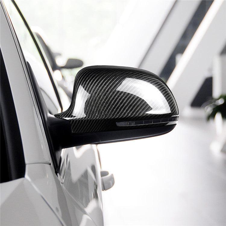 Audi A4 B8 Replacement Carbon Fibre Mirror Covers 08-12 by Carbon Factory-Carbon Factory