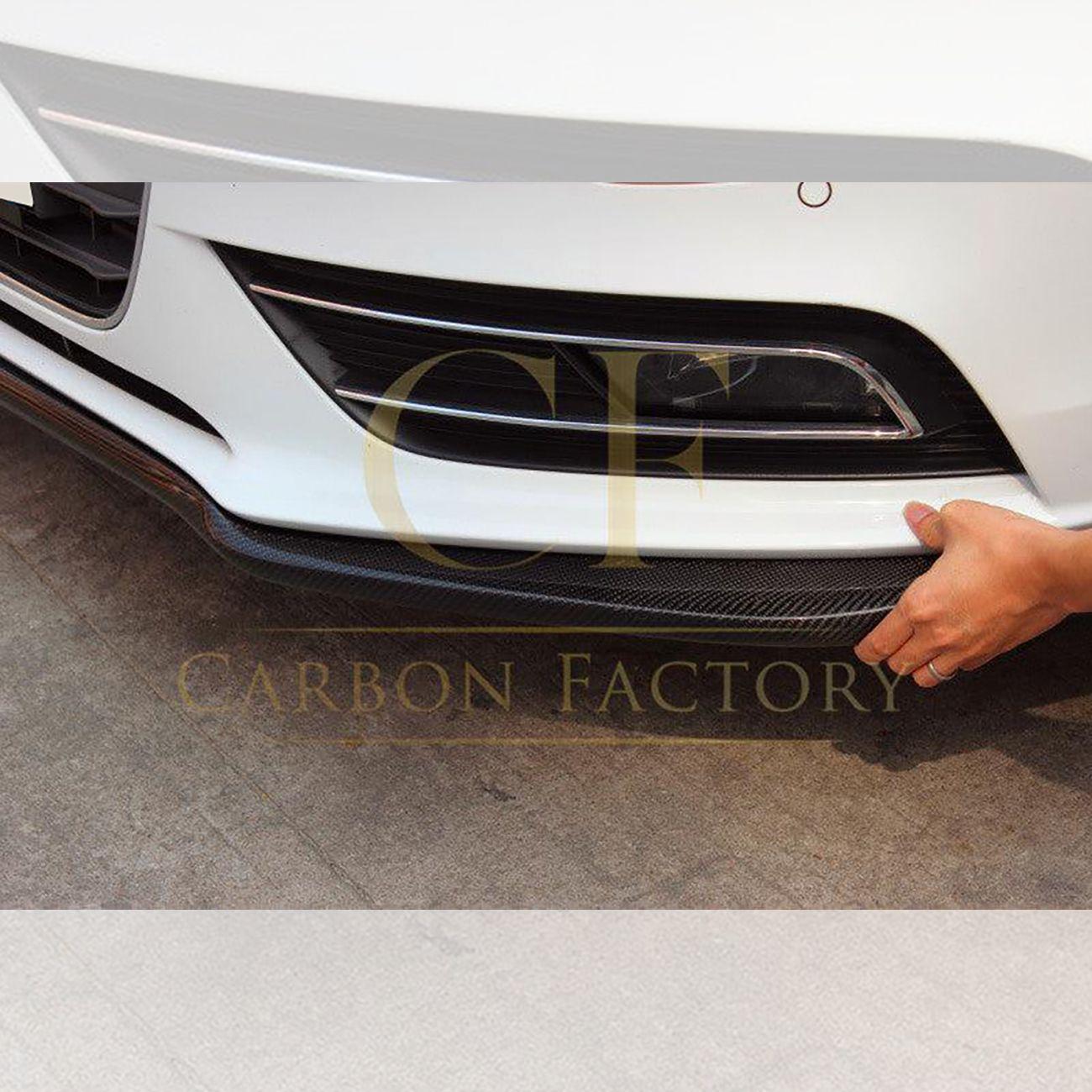 Audi A4 B8.5 Non S Line M Style Carbon Fibre Front Splitter 13-15 by Carbon Factory-Carbon Factory