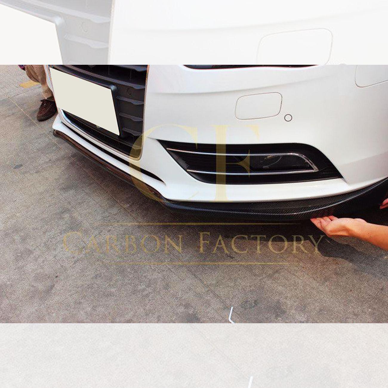 Audi A4 B8.5 Non S Line M Style Carbon Fibre Front Splitter 13-15 by Carbon Factory-Carbon Factory