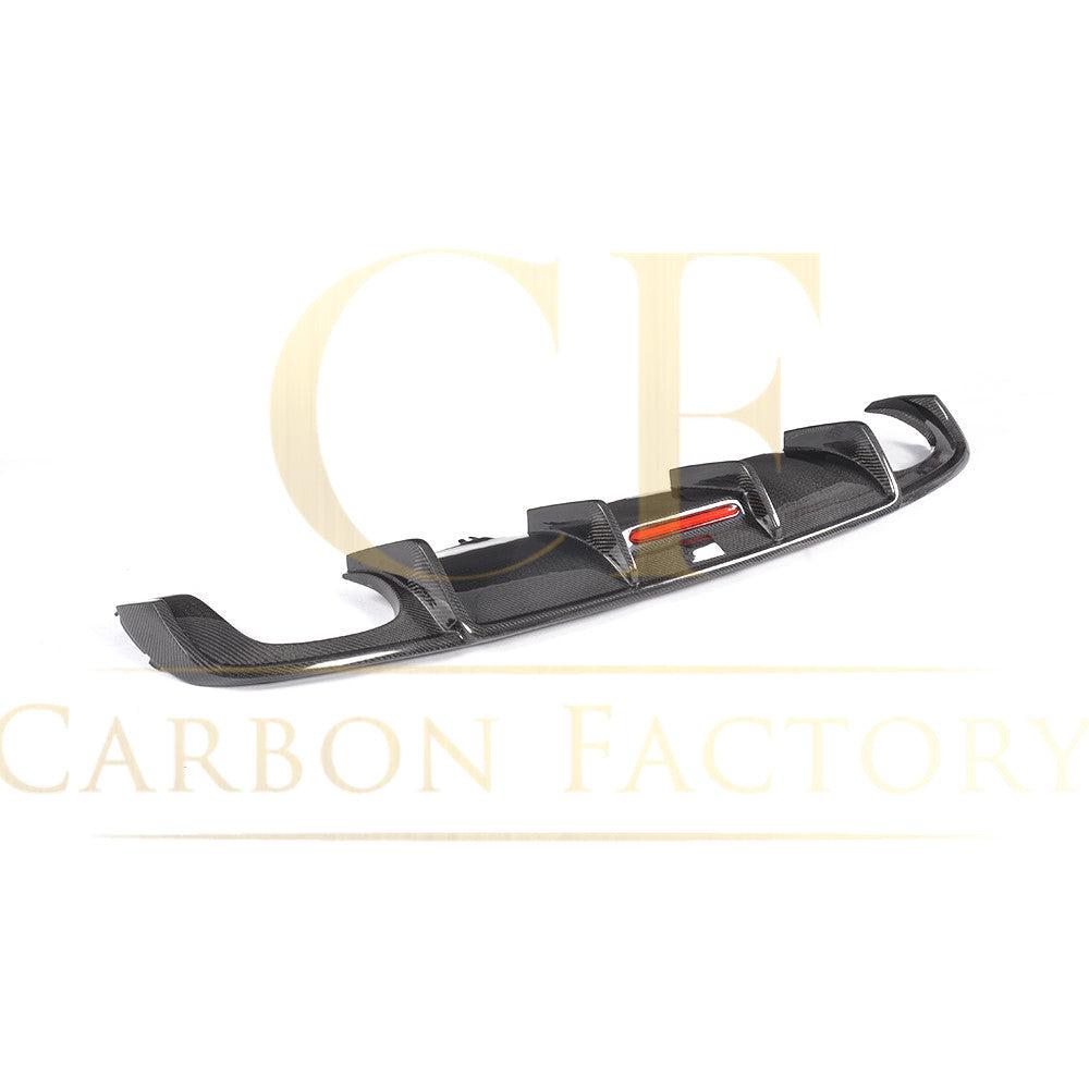 Audi A4 B9 Non S Line V Style Carbon Fibre Rear Diffuser 16-18 by Carbon Factory-Carbon Factory