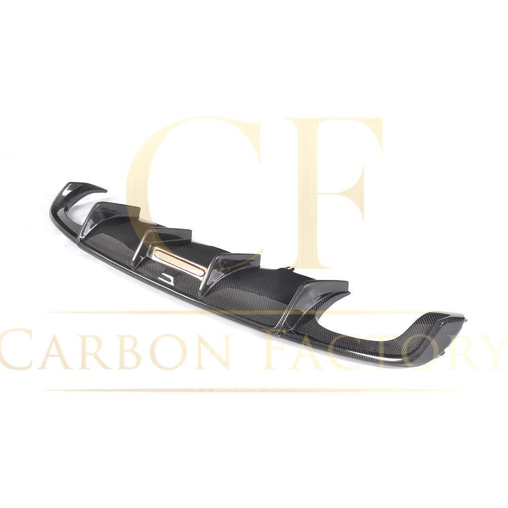 Audi A4 B9 Non S Line V Style Carbon Fibre Rear Diffuser 16-18 by Carbon Factory-Carbon Factory