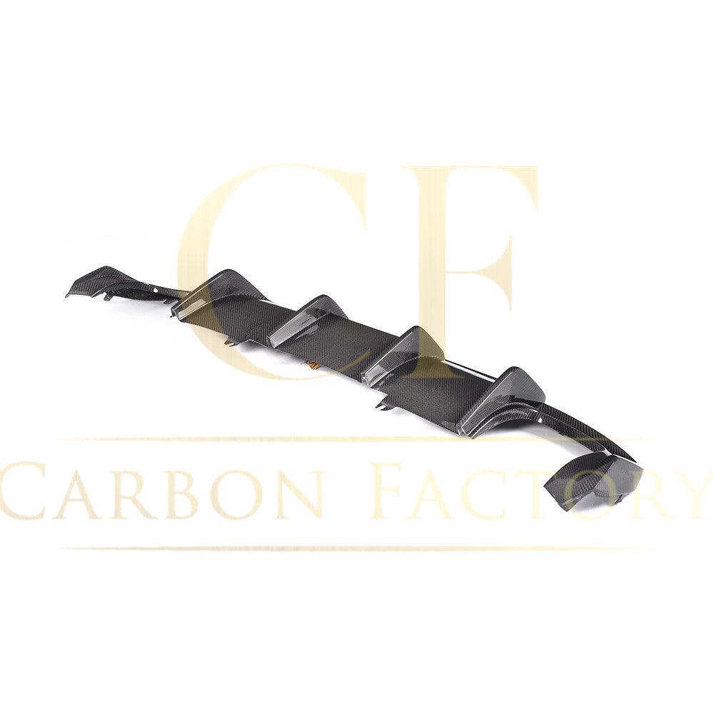 Audi A4 B9 Non S Line V Style Carbon Fibre Rear Diffuser 16-18 by Carbon Factory-Carbon Factory