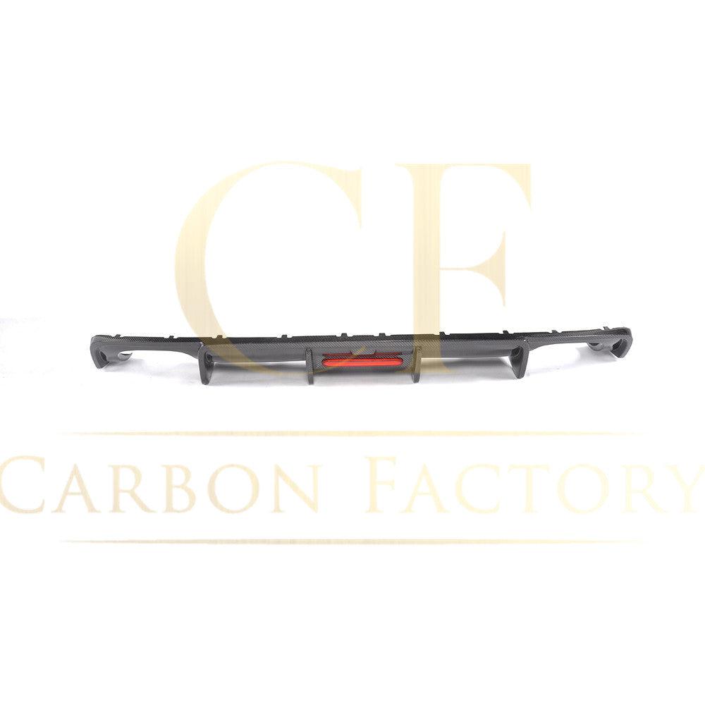 Audi A4 B9 Non S Line V Style Carbon Fibre Rear Diffuser 16-18 by Carbon Factory-Carbon Factory