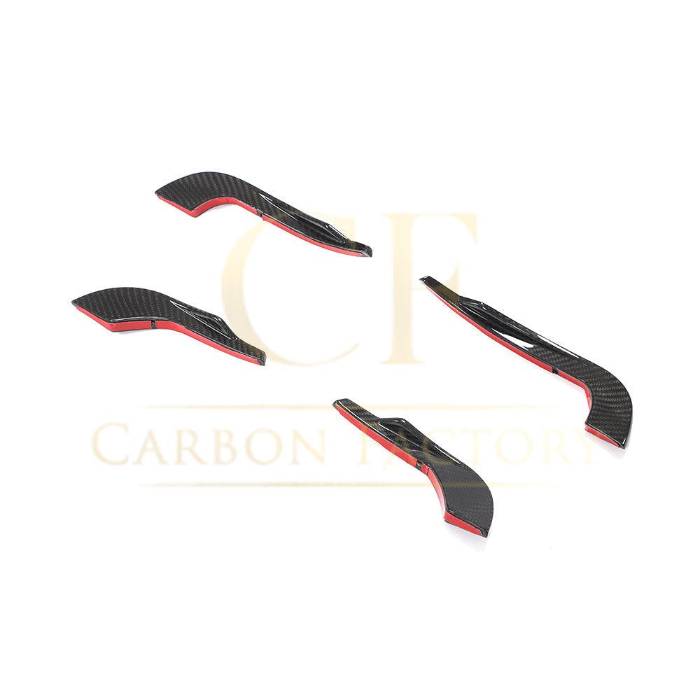 Audi A4 B9 S Line & S4 Carbon Fibre Front Bumper Canards 19-22 by Carbon Factory-Carbon Factory