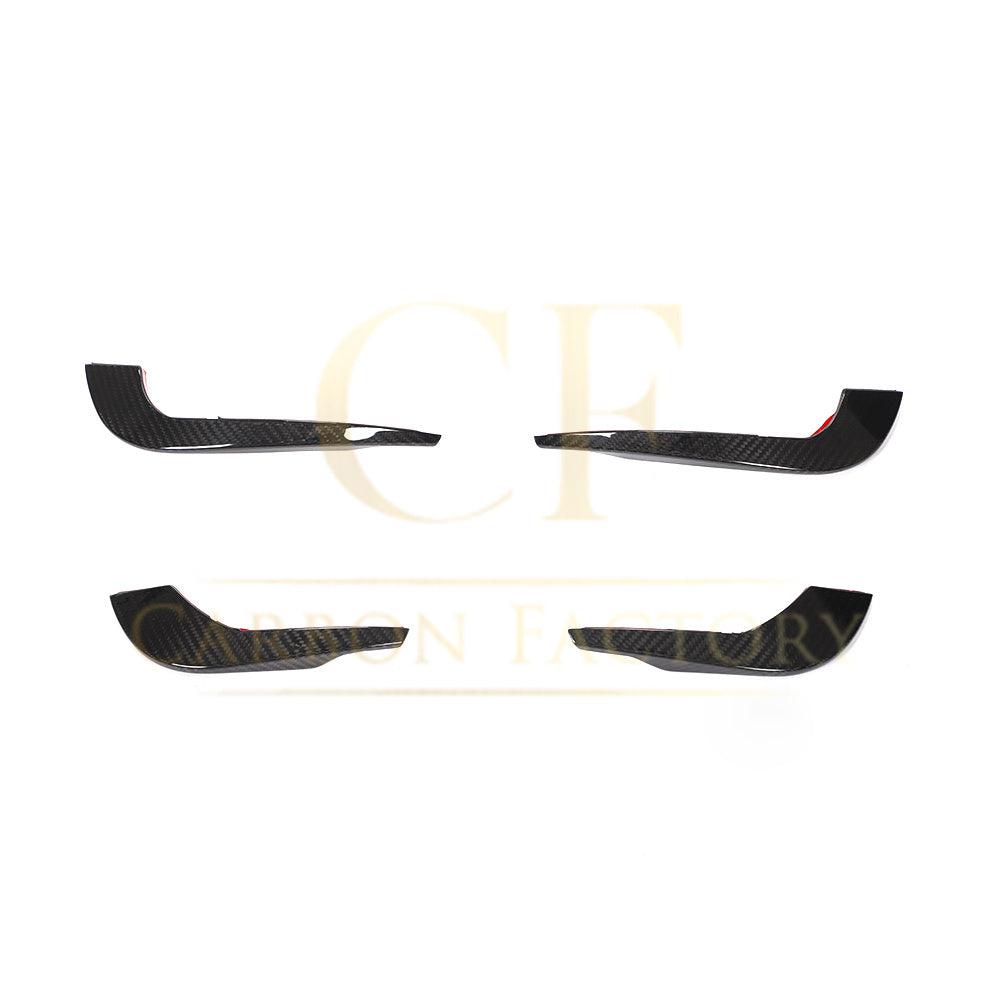 Audi A4 B9 S Line & S4 Carbon Fibre Front Bumper Canards 19-22 by Carbon Factory-Carbon Factory