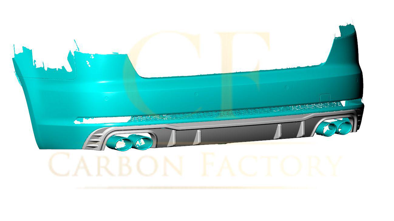 Audi A4 S Line S4 B9 M Style Carbon Fibre Rear Diffuser 16-18 by Carbon Factory-Carbon Factory