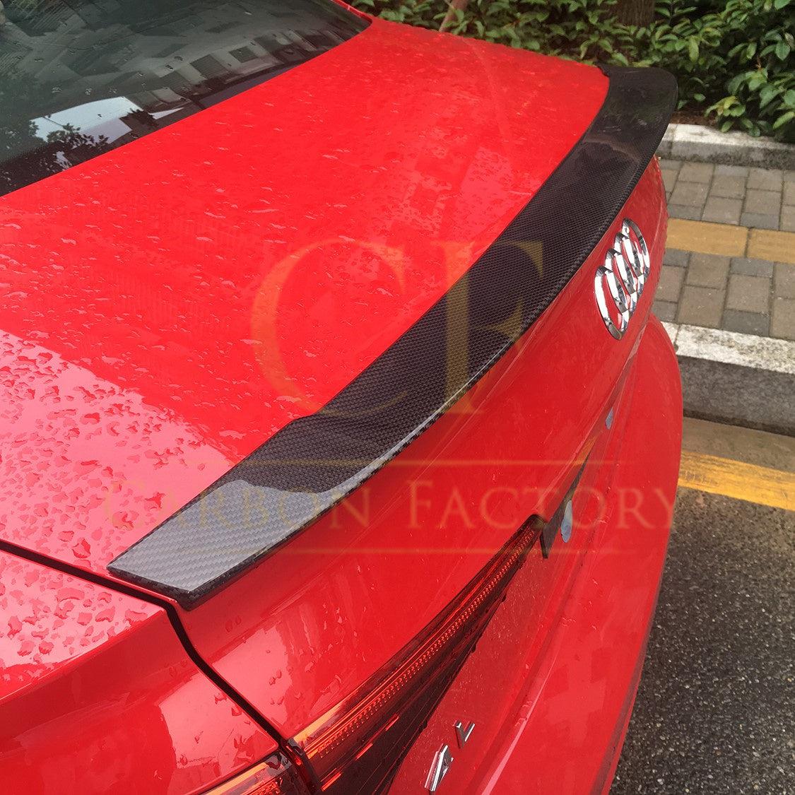 Audi A4 S4 B9 P Style Carbon Fibre Boot Spoiler 16-22 by Carbon Factory-Carbon Factory