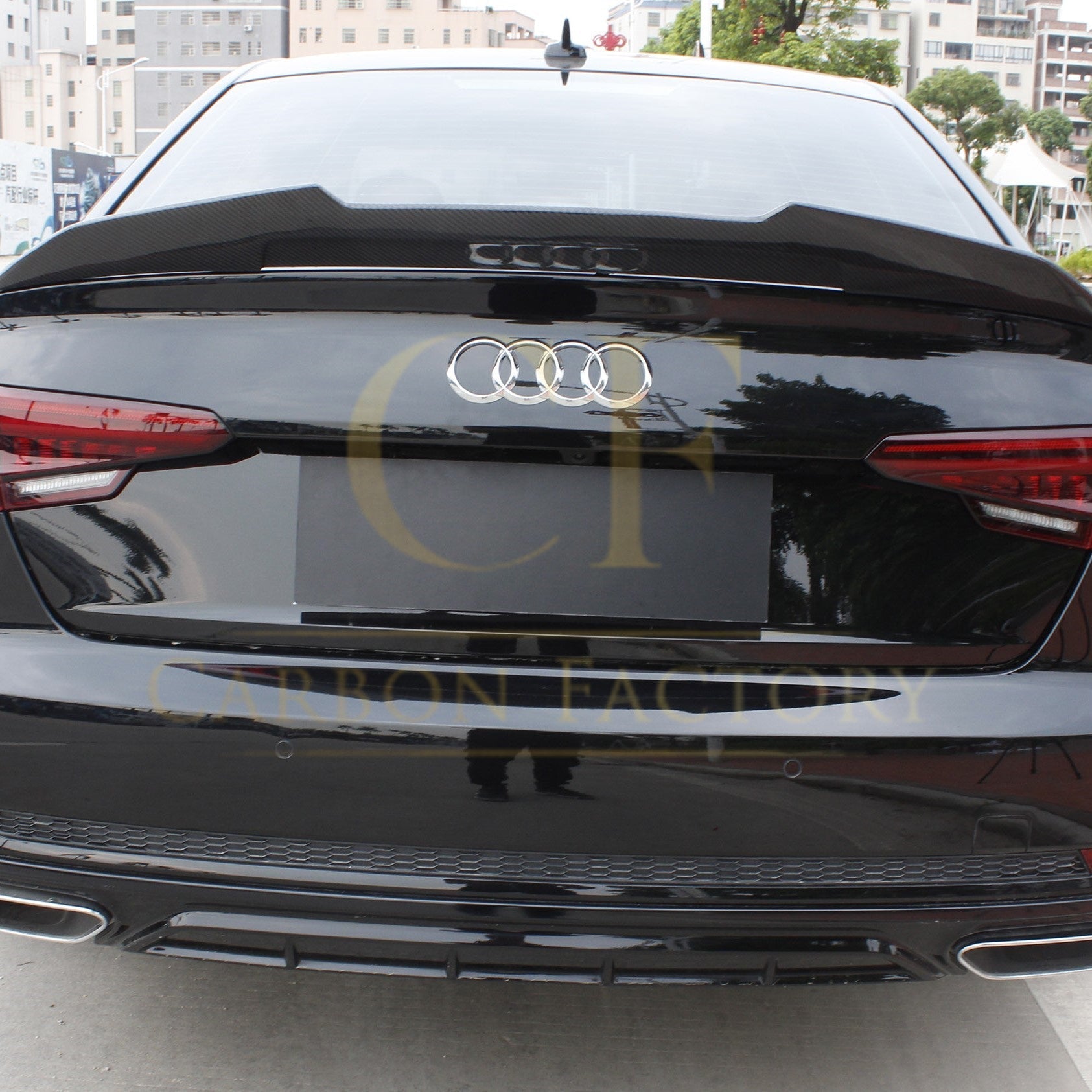 Audi A4 S4 B9 PSM Style Pre-preg Carbon Fibre Boot Spoiler 16-22 by Carbon Factory-Carbon Factory