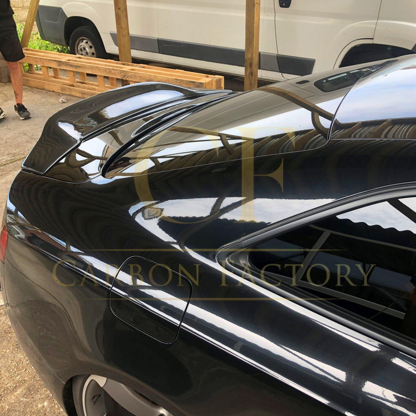 Audi B8 B8.5 A5 4 Door R Style Carbon Fibre Boot Spoiler 07-16 by Carbon Factory-Carbon Factory