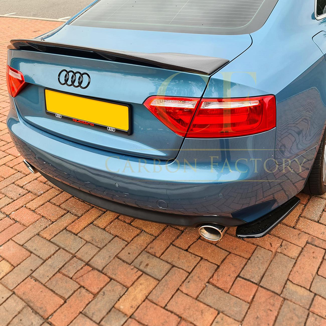 Audi B8 B8.5 A5 4 Door R Style Carbon Fibre Boot Spoiler 07-16 by Carbon Factory-Carbon Factory