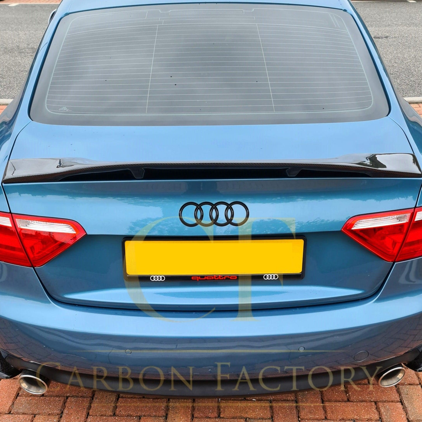 Audi B8 B8.5 A5 4 Door R Style Carbon Fibre Boot Spoiler 07-16 by Carbon Factory-Carbon Factory