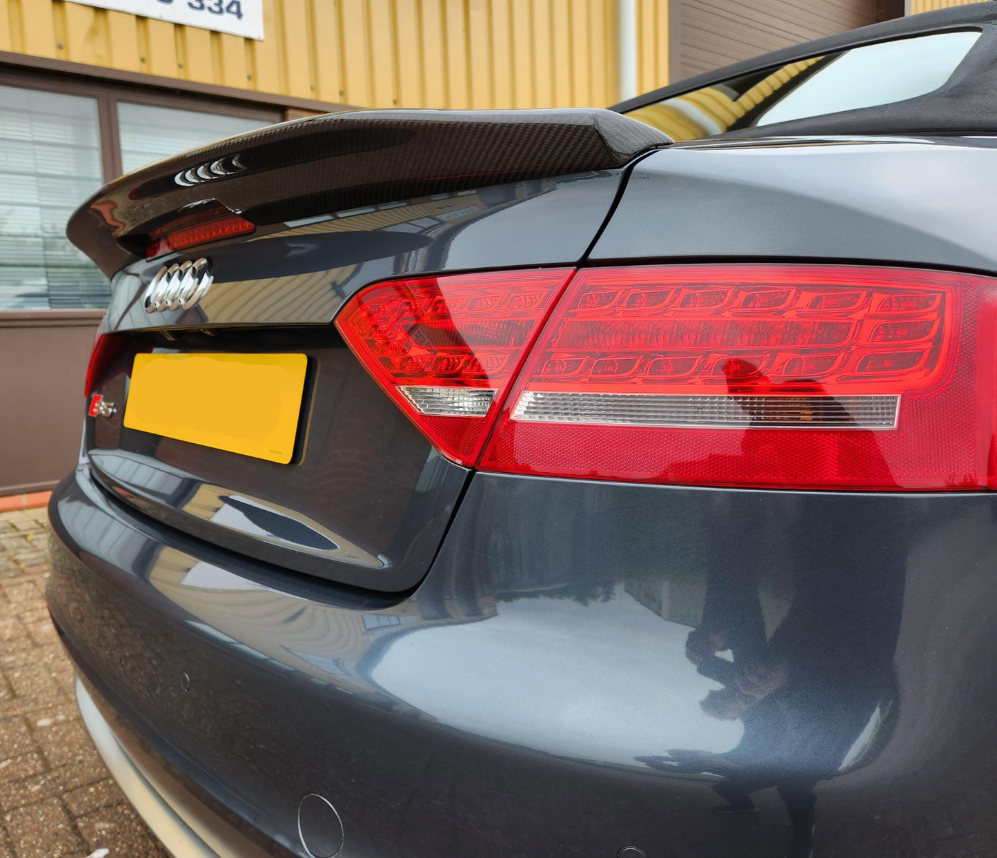 Audi B8 B8.5 A5 S5 Convertible B Style Carbon Fibre Boot Spoiler 07-16 by Carbon Factory-Carbon Factory