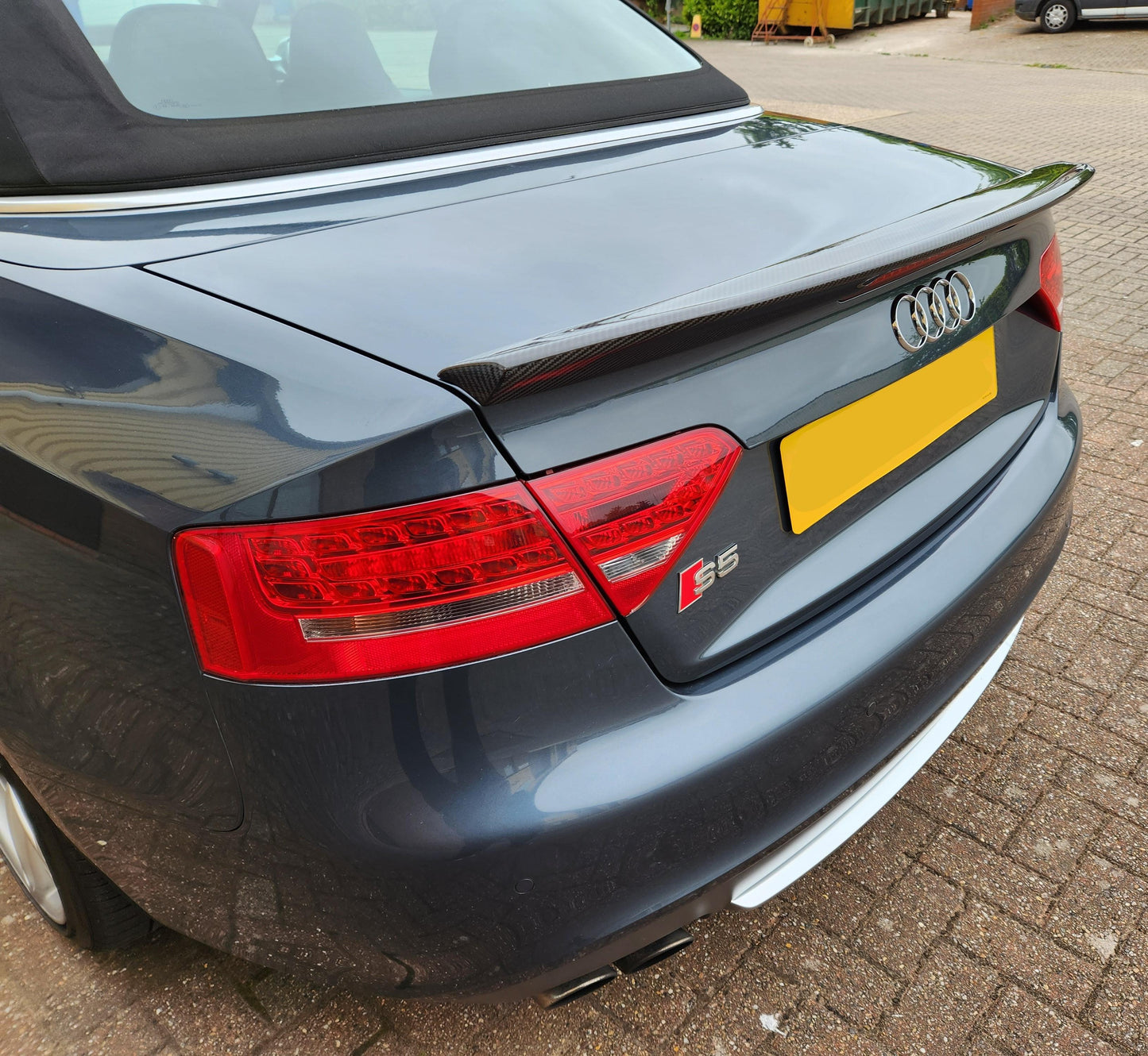 Audi B8 B8.5 A5 S5 Convertible B Style Carbon Fibre Boot Spoiler 07-16 by Carbon Factory-Carbon Factory