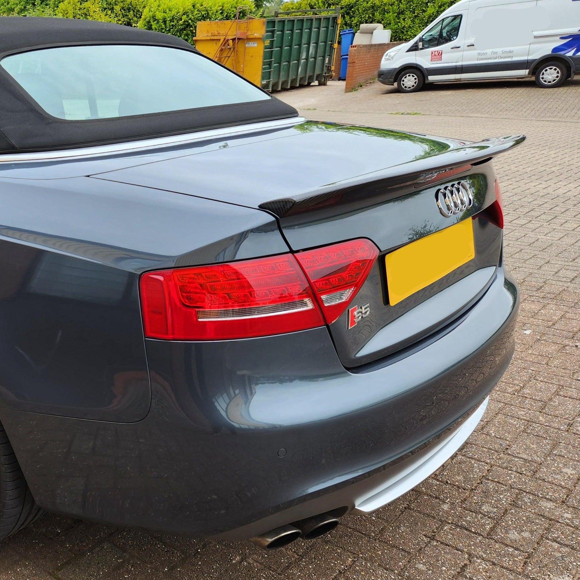 Audi B8 B8.5 A5 S5 Convertible B Style Carbon Fibre Boot Spoiler 07-16 by Carbon Factory-Carbon Factory