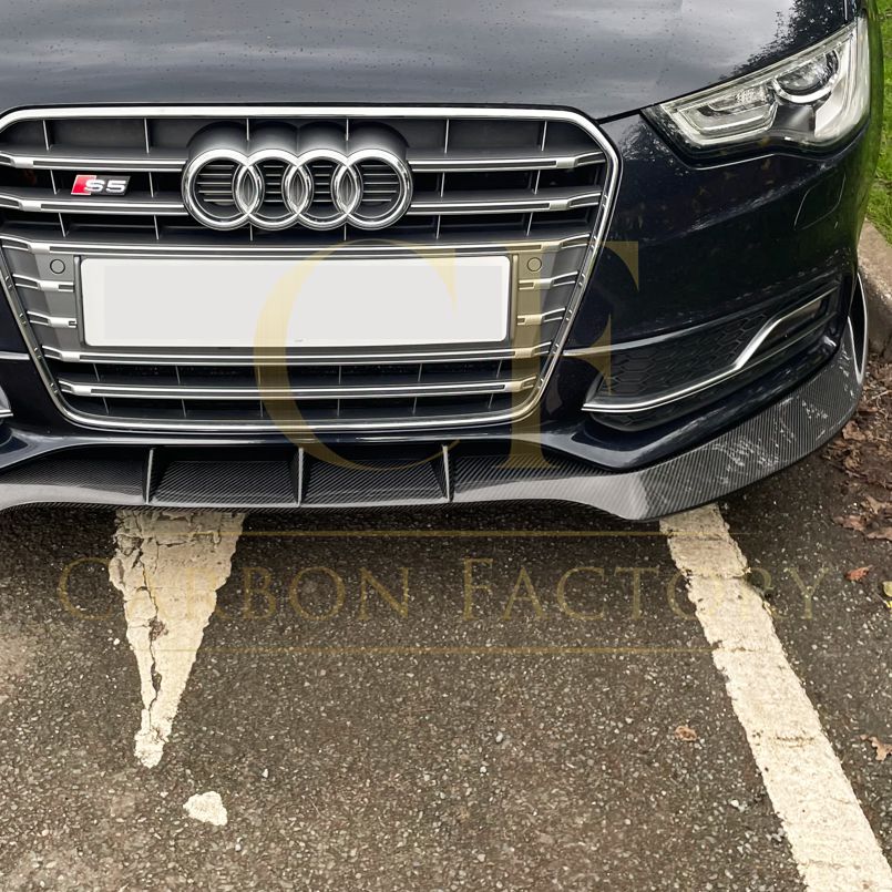 Audi B8.5 S5 A5 S Line M Style Carbon Fibre Front Splitter 11-16-Carbon Factory